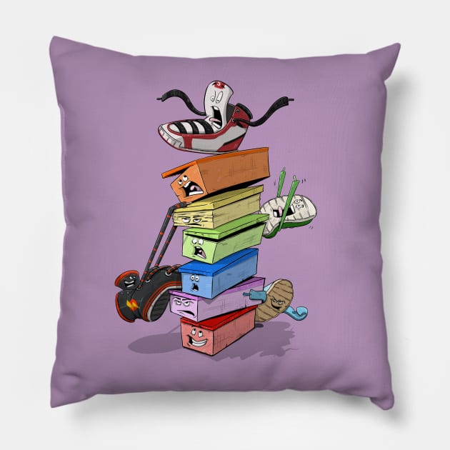 King of the Kicks Pillow by Matty Mitchell