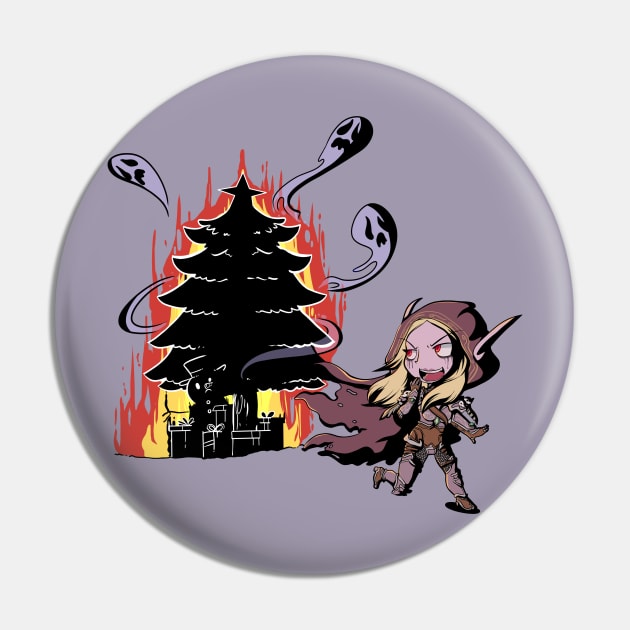 Sylvanas Christmas Pin by Yukipyro