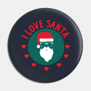 I Love Santa Claus - Merry Christmas Gift Pin