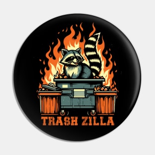 Trash Zilla Pin