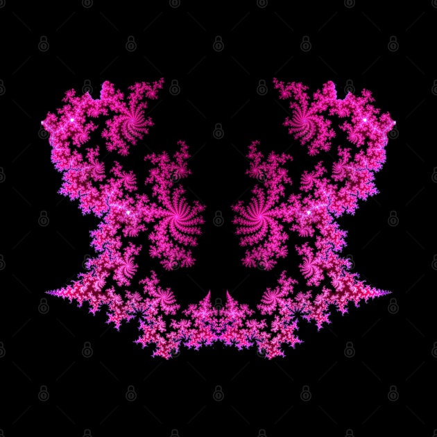 Mandelbrot Fractal Double Pink by Michelle Le Grand