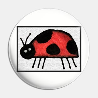 Ladybug Art #1 Pin