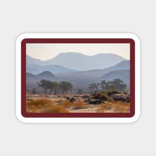 Namibia. Mountain Silhouettes. Magnet