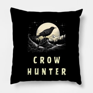 crow hunting Pillow