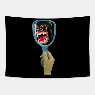 MIRROR GORILLA Tapestry