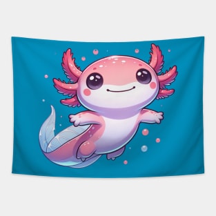 Cute Axolotl Floating Tapestry