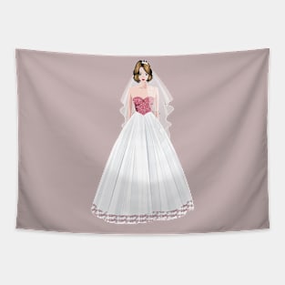 beautiful bride Tapestry