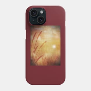 Watercolor Sunset Wheat Grass Phone Case