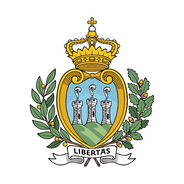 Coat of arms of San Marino by Wickedcartoons