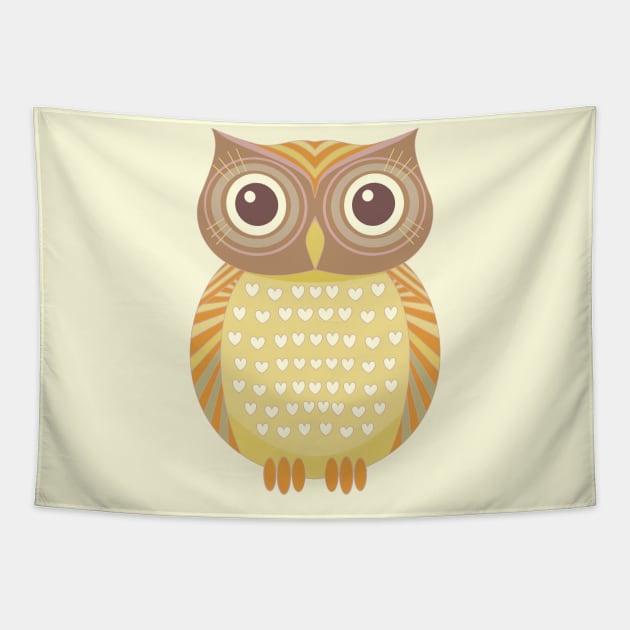 One Friendly Owl Tapestry by JeanGregoryEvans1