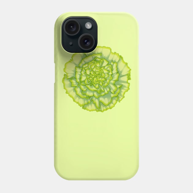 GREEN CARNATION Phone Case by SmalltimeCryptid