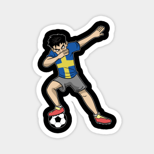 Soccer Sweden Soccer Player Boys Magnet