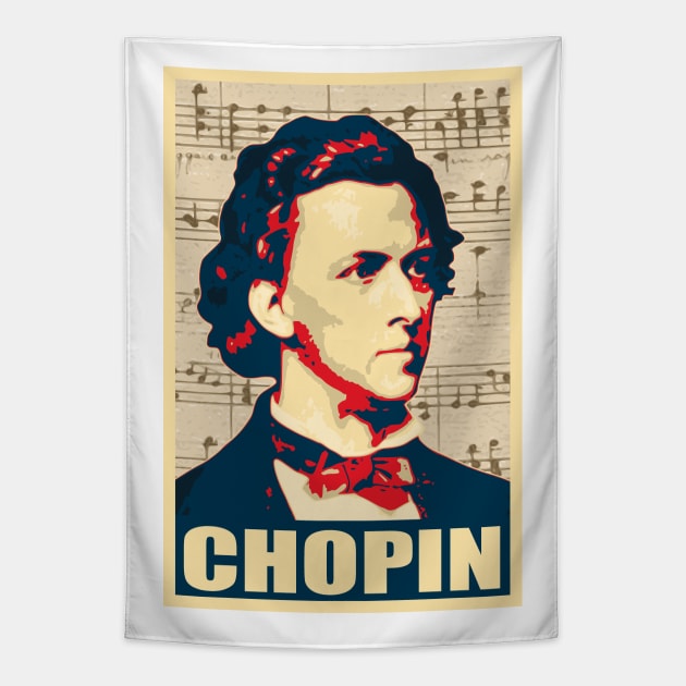 Chopin Music Composer Tapestry by Nerd_art