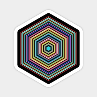 Retro Hex Magnet