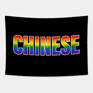 Rainbow Chinese LGBTQ Pride Tapestry