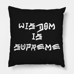 Wisdom Is Supreme Christian Hardcore Punk Bible Verse Pillow