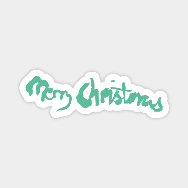 Font Logo-Forest Green Magnet by Merry Christmas Shop