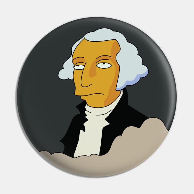 Torn George Washington Painting Pin by saintpetty