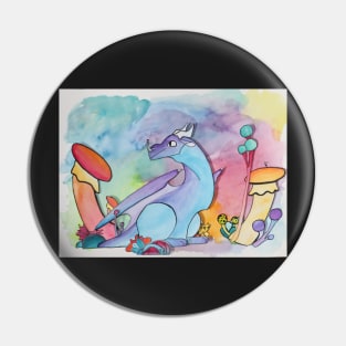 Rainbow Dragon :: Dragons and Dinosaurs Pin