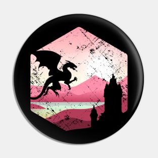 Dragon Castle Pink Sunrise Pin