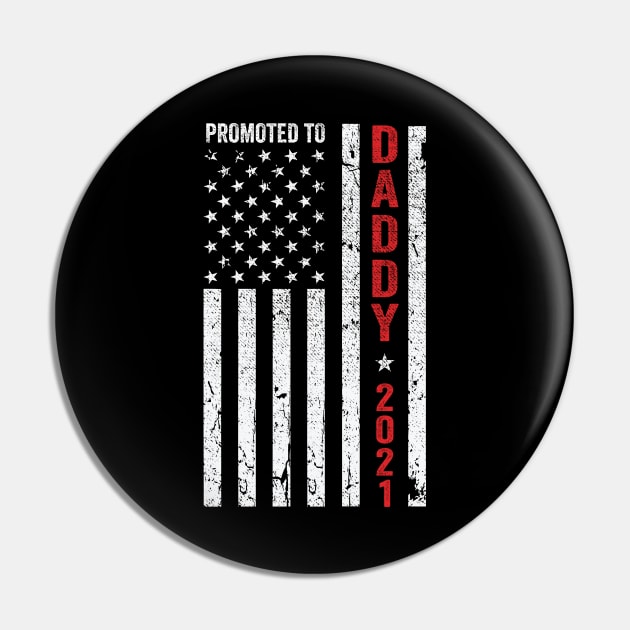 Promoted To Daddy 2021, New Dad Gift Pin by DragonTees