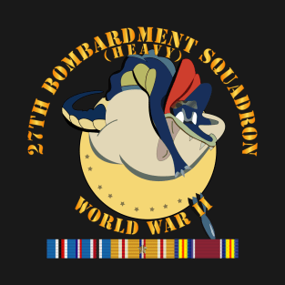 27th Bombardment Squadron - WWII w PAC SVC T-Shirt