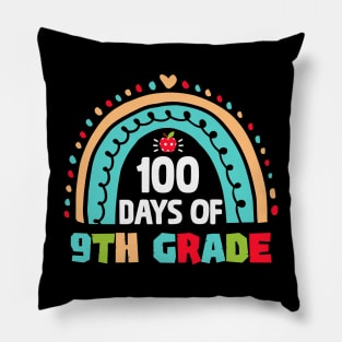 100th day Of School 9th grade Teacher Pillow