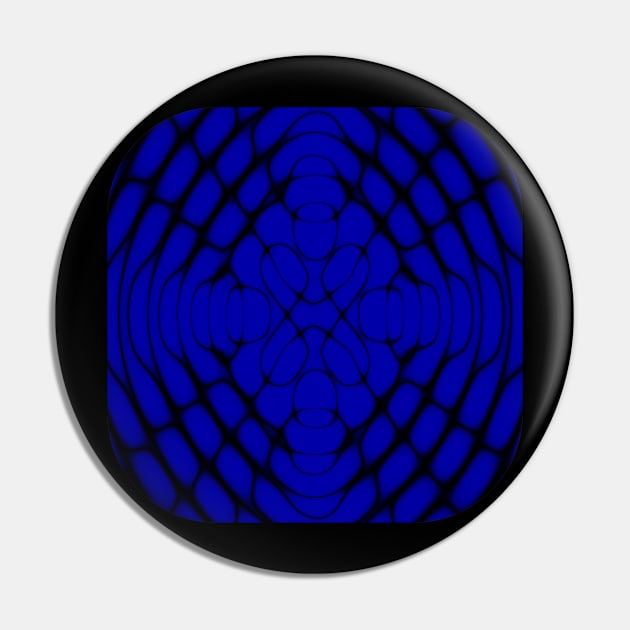 Elliptical Blue Pin by MissTrees