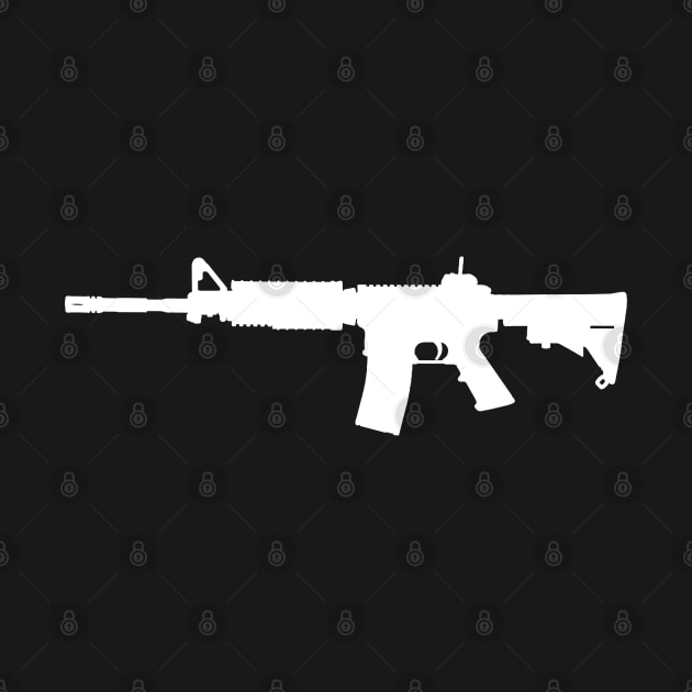 M4 White by GreenGuyTeesStore