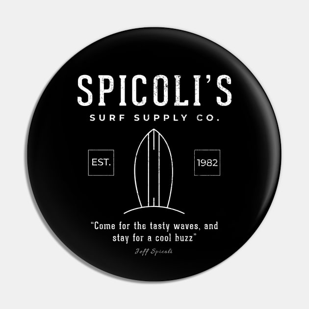 Spicol's Surf Supply Co. - modern vintage logo Pin by BodinStreet