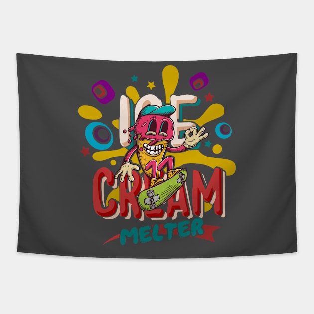 Ice cream melter Tapestry by SpaceWiz95