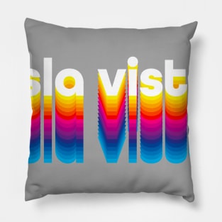 70s Retro Color Style Isla Vista Apparel Womens - Isla Vista design Pillow