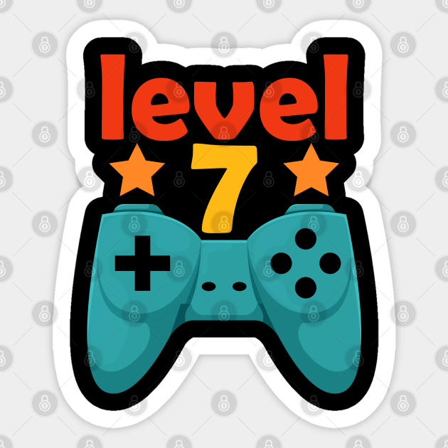 Level Up 7 Birthday Retro 2013 Gaming Video Gamer Funny Gift Christmas Gift Ideas 2020 Sticker Teepublic