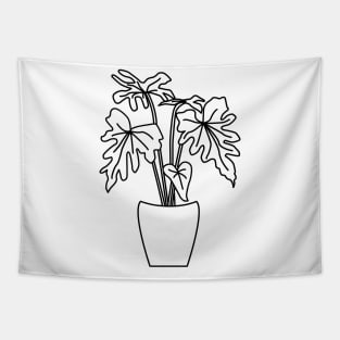 Philodendron Sangri La Lines Tapestry