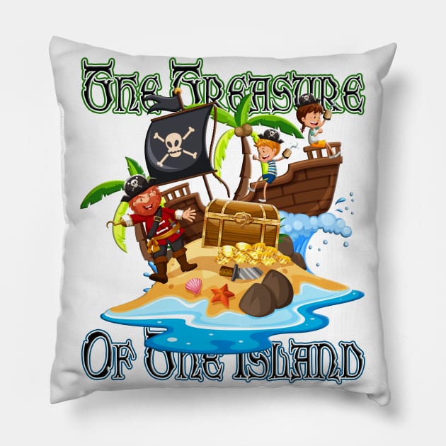 The Treasure Of The Island Pillow by black8elise