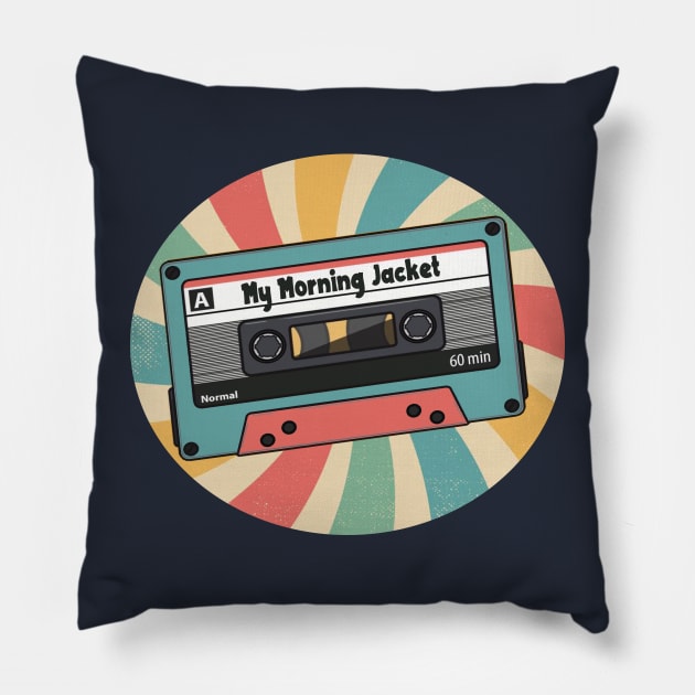 my morning jacket retro Pillow by Saha Paloma Ilustra