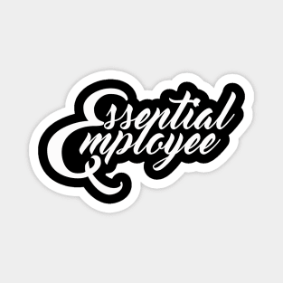 Essential Employee letter white Magnet