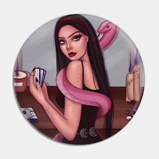 Witch / magic / tarot / snake / crystals / astrology girl Pin