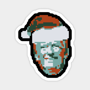 Donald Trump Santa Hat Pixel Art Magnet