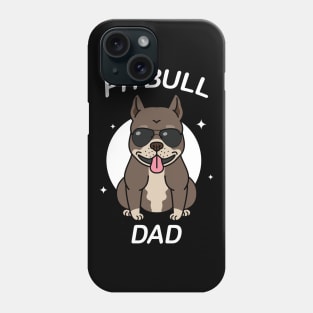 cool pitbull dad Phone Case