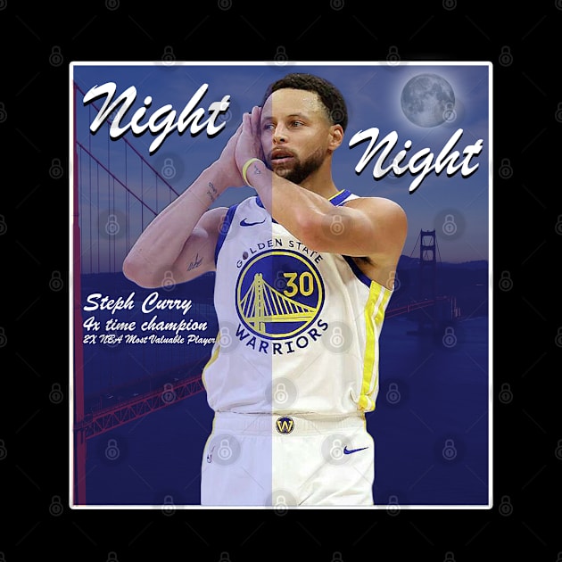 Nigh Night - Steph Curry Dark T-Shirt by Nikolayrr