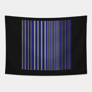 Blue and grey stripe pattern Tapestry