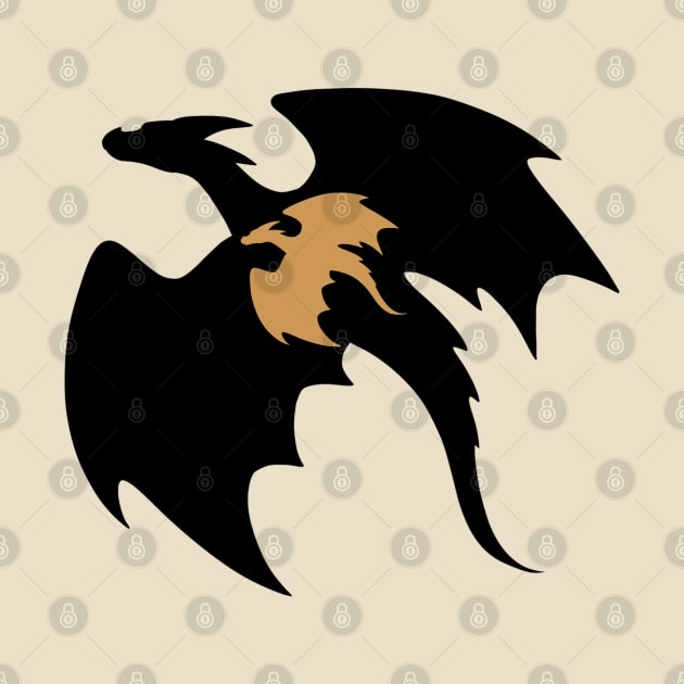 Black and Gold Dragons by Lady Lilac