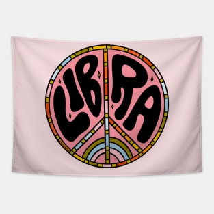 Libra Peace Sign Tapestry