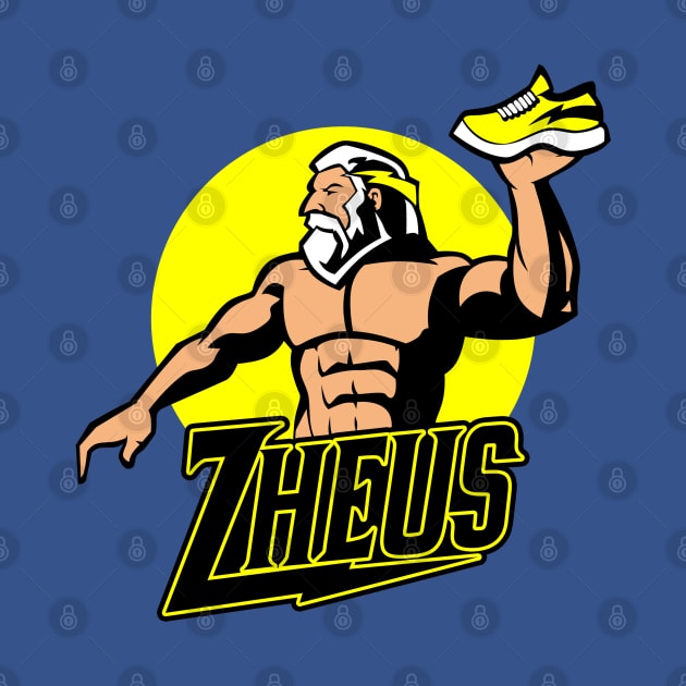 Funny Zeus Greek Mythology Gods Sneakers Pun Sports Logo by BoggsNicolas