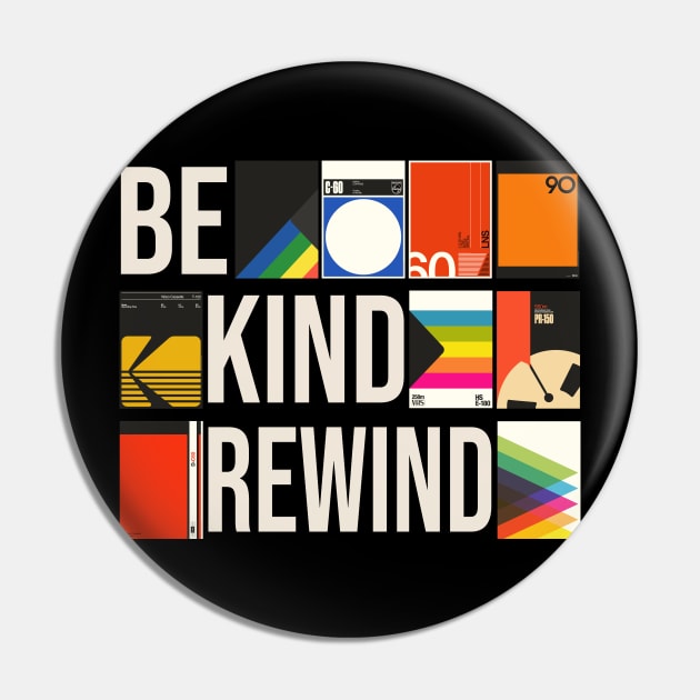 Be Kind Rewind // VHS 80s Nostalgia Dark Theme Pin by darklordpug