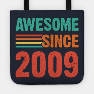 Vintage Awesome Since 2009 Tote