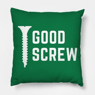 Good screw- a provocative handyman design Pillow