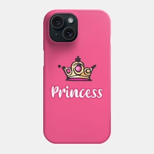 Royal Princess Crown Tee Phone Case