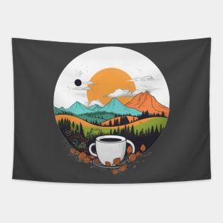 Nature, coffee, serenity, peace. Tapestry